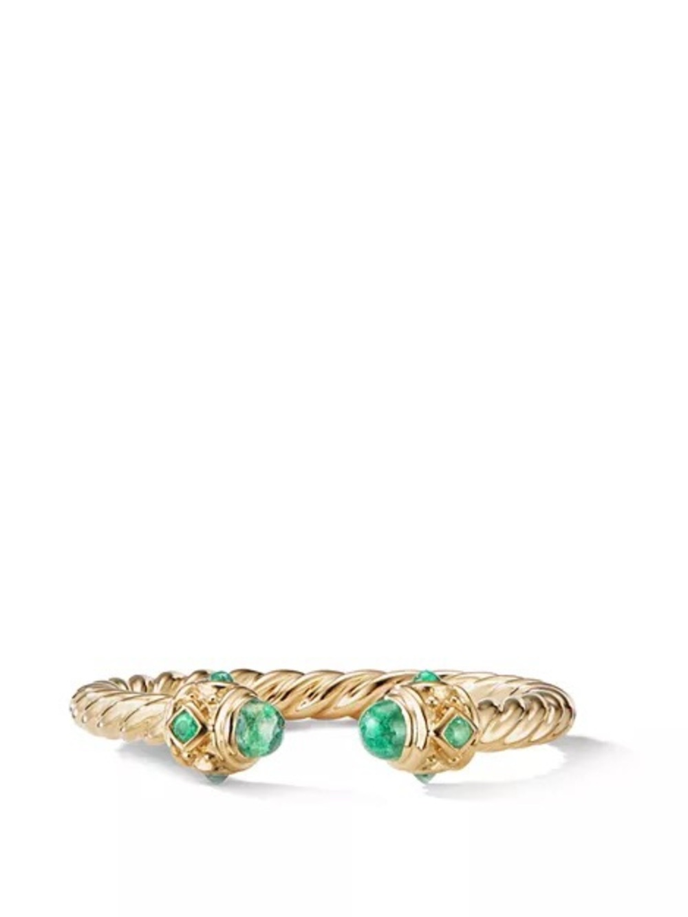 DAVID YURMAN Renaissance Open Emerald Ring in 18K Gold - Picture 13 of 16
